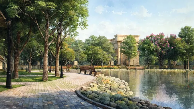 Lake promenade at Mihira